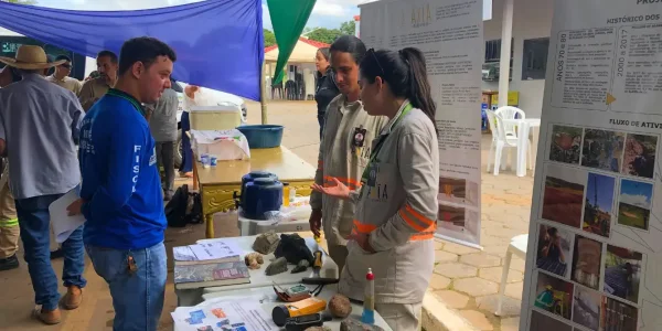 Stand da Axía Mineração S.A. no Simpósio de mudanças climáticas